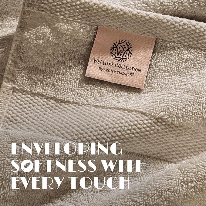 White Classic Luxury Soft Bath Sheet Towels - Image 3