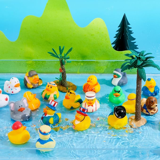 JOYIN 15 Pcs Rubber Ducks, Random Assortment Ducks Bulk - Image 8