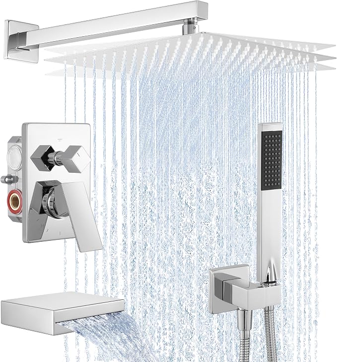 KES Shower Faucet Set, Rain Shower System, Bathtub Faucet, Tub and Shower by KES