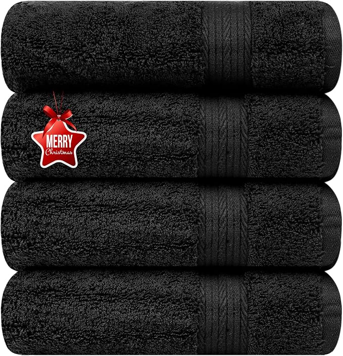 Ample Decor Bathroom Hand Towel 18 X 28 Inch 600 GSM 100% Cotton, Soft Absorbent by AmpleDecor