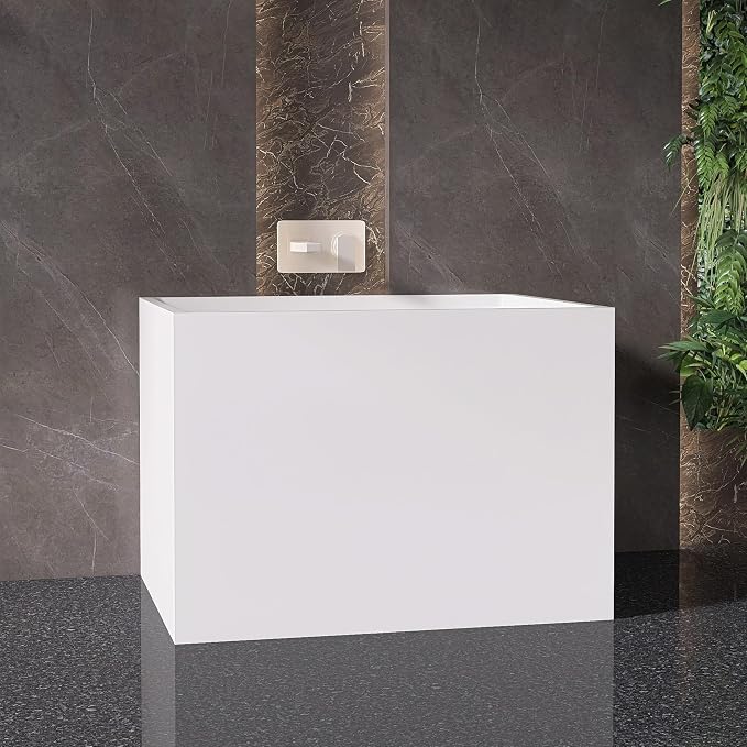 35" Acrylic Freestanding Bathtubs, Stand Alone Tub, Japanese Soaking Tub - Image 6