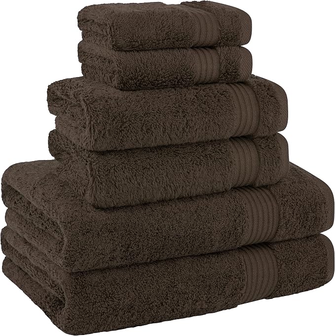 Cotton Paradise 6 Piece Towel Set, 100% Cotton Soft Absorbent Turkish Towels - Image 6