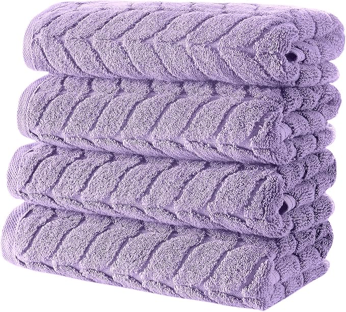 BAGNO MILANO Turkish Bath Towels, Soft Plush Jacquard Luxury Bath Towels - Image 3