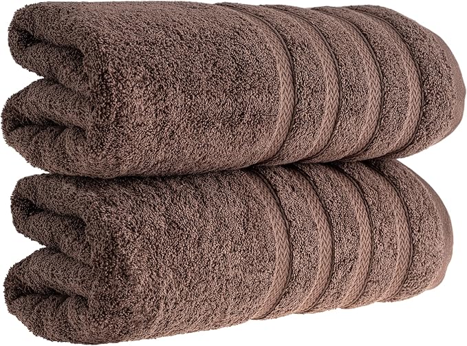 HALLEY Turkish 2 Pack Premium Bath Towels 650 GSM Highly Absorbent Super Soft - Image 5