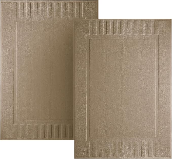 White Classic Luxury Bath Mat Floor Towel Set by WhiteClassic