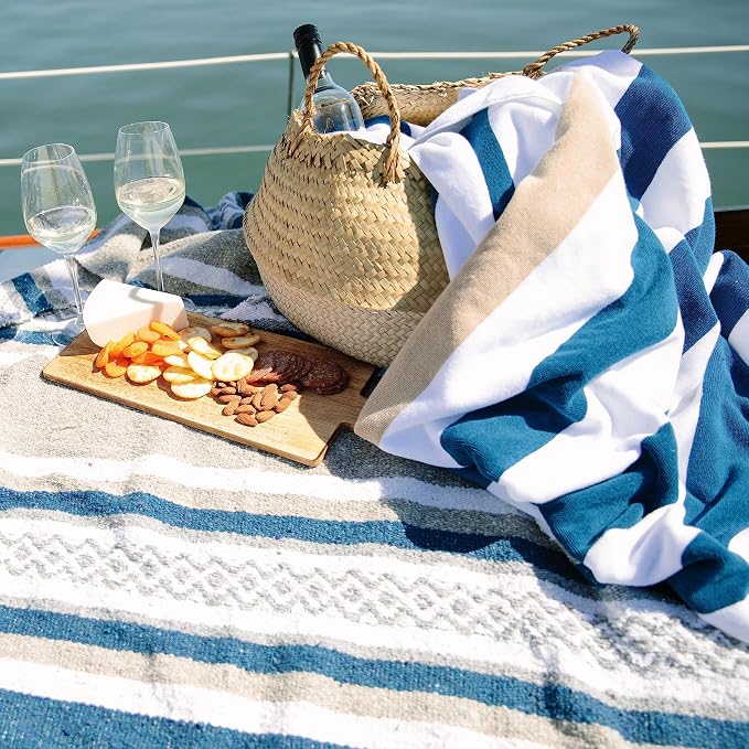 Laguna Beach Textile Co. Striped Cabana Beach Towel - Image 6