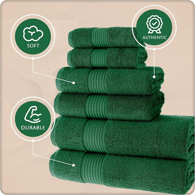 MAURA Basics Bath Towel Sets for Bathroom - Image 3
