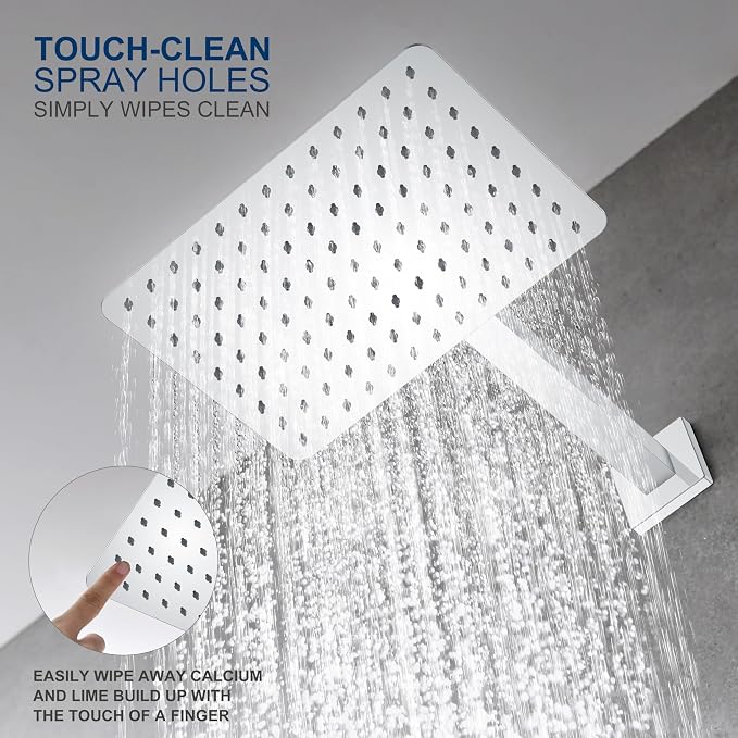 KENES Polished Chrome Tub and Shower Trim Kit, Tub Shower Faucet Set Complete - Image 5