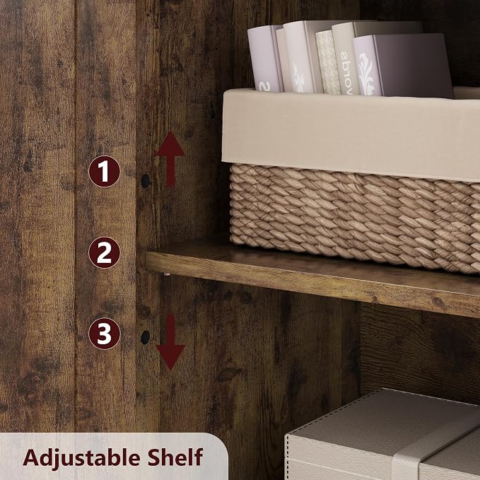 IDEALHOUSE 50" Tall Bathroom Cabinet, Freestanding Bathroom Storage Cabinet - Image 5