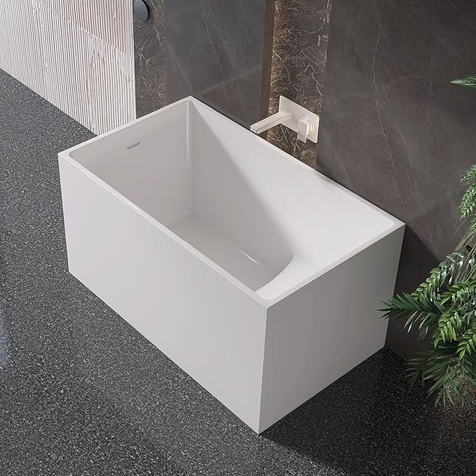 47" Acrylic Freestanding Bathtubs, Stand Alone Tub, Japanese Soaking Tubs - Image 6