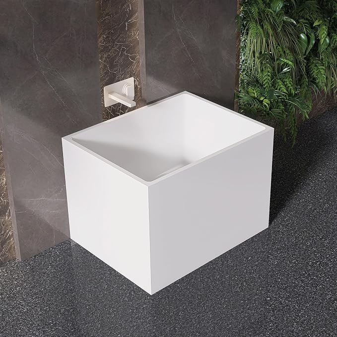 35" Acrylic Freestanding Bathtubs, Stand Alone Tub, Japanese Soaking Tub - Image 2