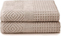 Texere 100% Organic Cotton Diamond Jacquard 700 GSM Luxury Bath Towel Sets by TexereSilk