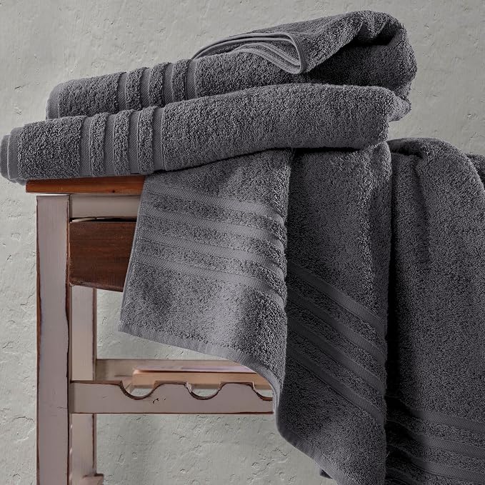 Hawmam Linen Jumbo Large Bath Sheets Towels 2 Pack Soft and Absorbent - Image 6