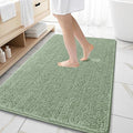 OLANLY Bathroom Rugs 59x35, Extra Soft Absorbent Chenille Bath Rugs, Rubber by OLANLY