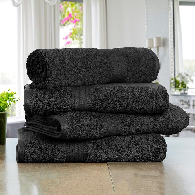 Ample Decor Bath Towels for Bathroom 30 X 54 Inch Soft and Absorbent 100% - Image 2