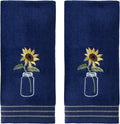 SKL Home by Saturday Knight Ltd. Sunflower in Jar Hand Towel by SKLHomebySaturdayKnightLtd