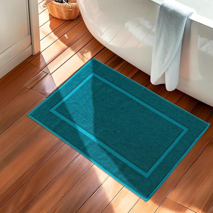 HILLFAIR-900 GSM-100% Ringspun Cotton Floor Towels mat- Hotel-Spa Tub-Shower - Image 9