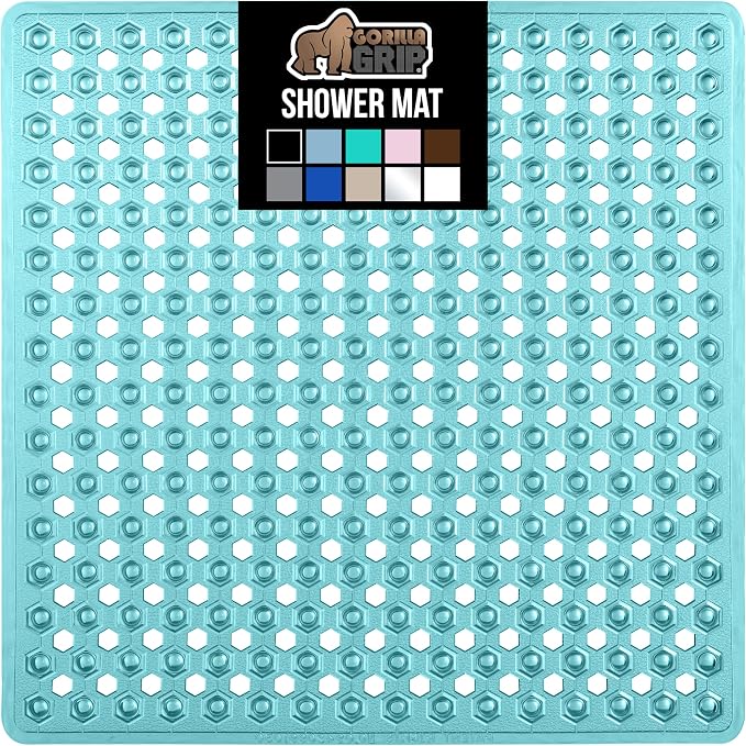 GORILLA GRIP Patented Square Shower Stall Mat, Small Bathtub Floor Mats by GorillaGrip