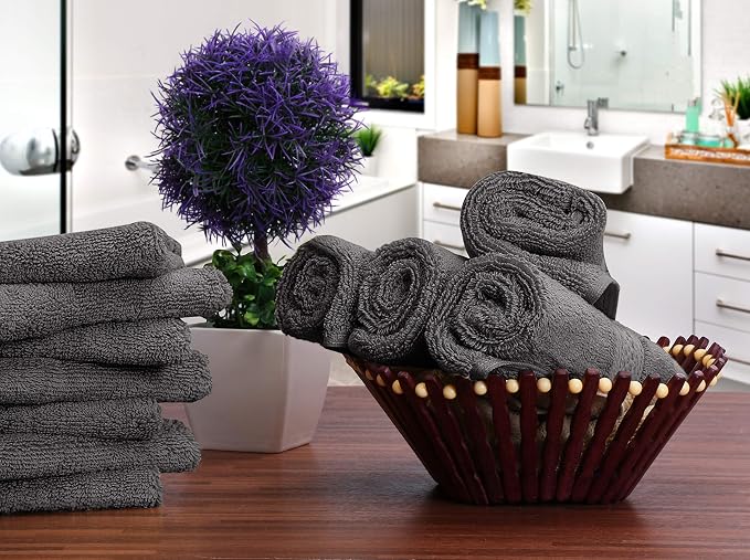 Utopia Towels - Luxury Wash Cloths Set 600 GSM 100% Cotton Ring Spun, Highly - Image 4