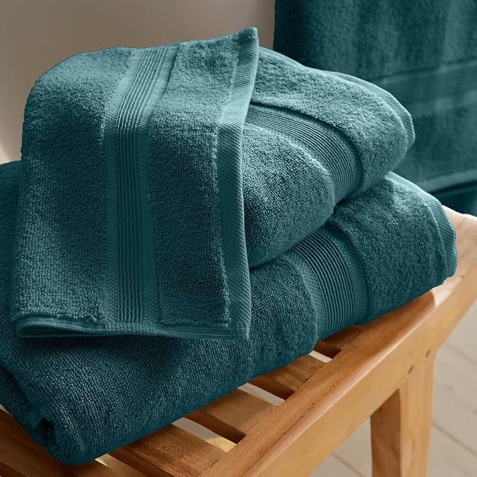 Springtree Home Luxury Viscose from Bamboo Bath Towel Set of 4 | 35% Viscose - Image 9