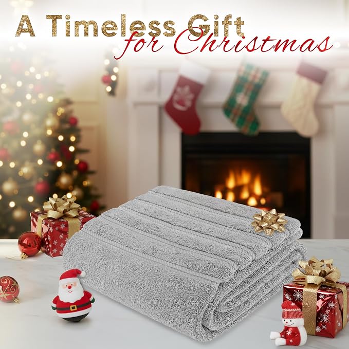 American Soft Linen 35x70 Jumbo Large Bath Towels, 600 GSM 100% Cotton Turkish - Image 2