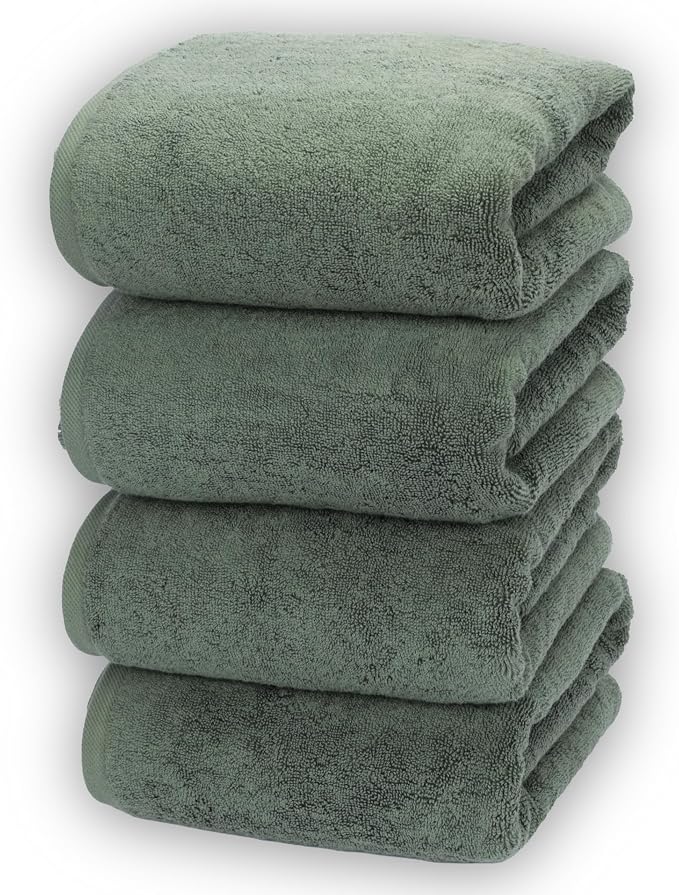 Soleil Fine Goods Luxurious 800 GSM 100% Cotton Bath Towel Set by SoleilFineGoods