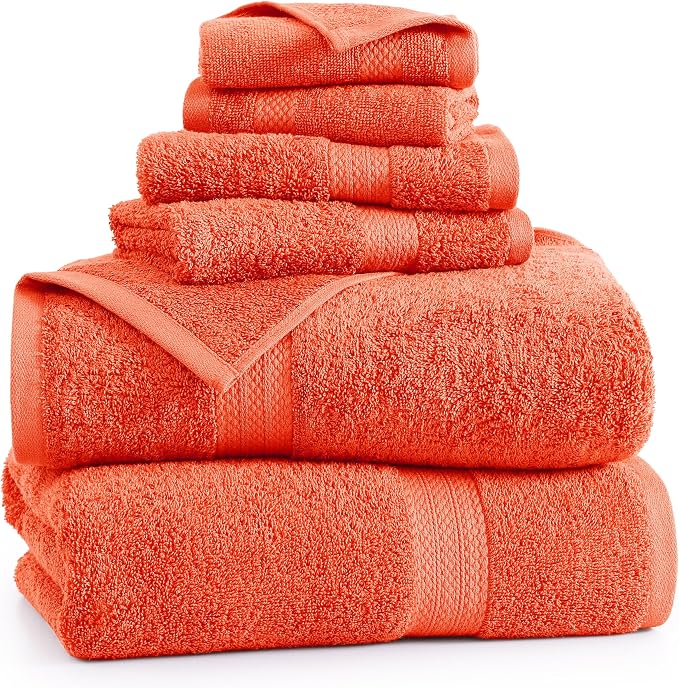LANE LINEN 100% Cotton Luxury Bathroom Towel Set - Image 2
