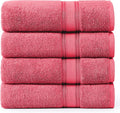 Lane Linen 100% Cotton Large Bath Towels Set of 4 by LaneLinen