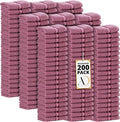 Ample Decor Washcloth Set of 200 Grape Purple 100% Cotton by AmpleDecor