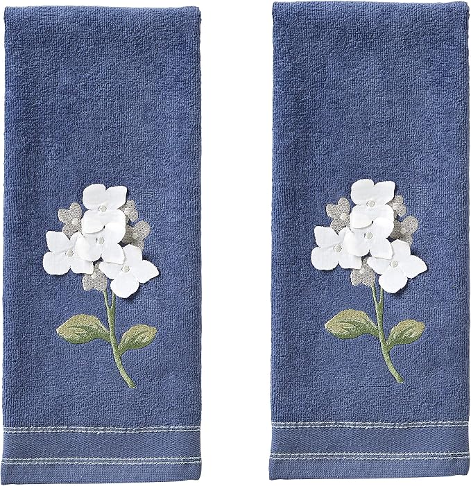 SKL Home Farm Hydrangea Hand Towel by SKLHomebySaturdayKnightLtd