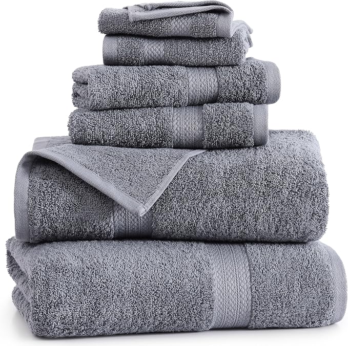 Lane Linen 100% Cotton Luxury Bathroom Towel Set - Image 2