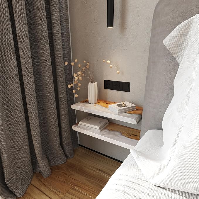 RWA Live Edge Floating Shelf – Unique Wood Floating Shelf - Image 6