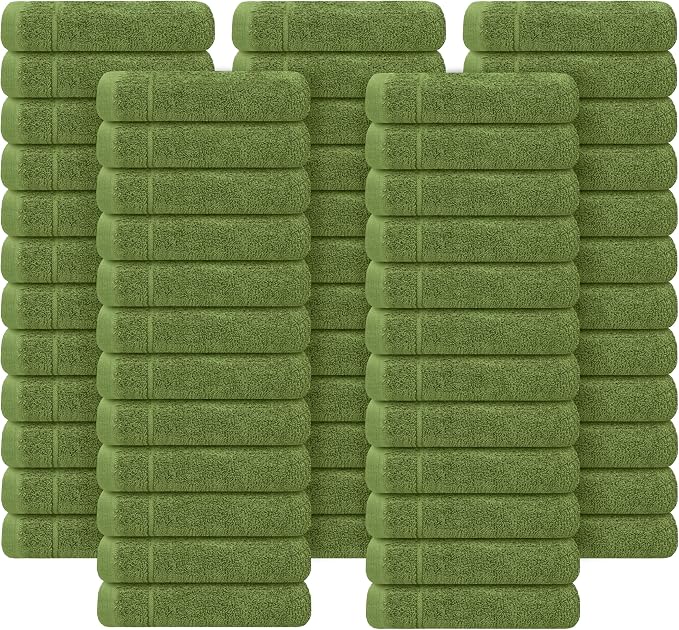 Tens Towels Pack of 60 Washcloths, 12 x 12 Inches, Lighter Weight, Quick to Dry - Image 9