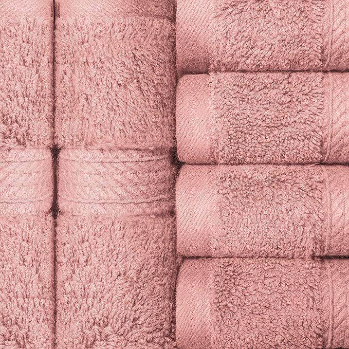 BLUENILEMILLS BNM Egyptian Cotton 6-Piece Towel Set, Includes 6 Face Towels - Image 5