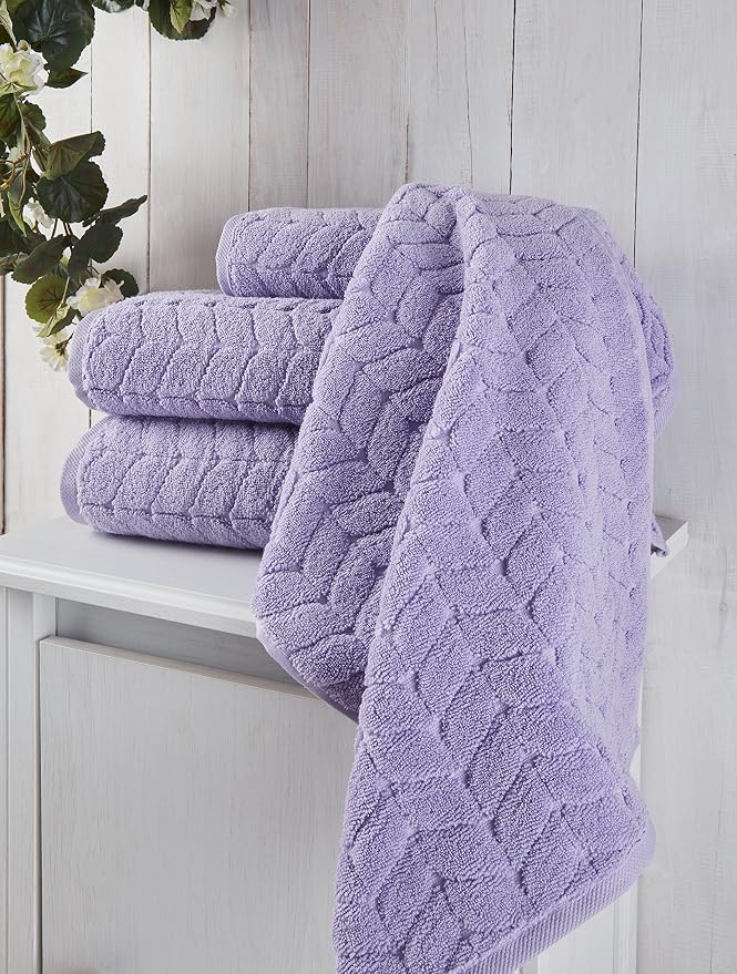 BAGNO MILANO Turkish Bath Towels, Soft Plush Jacquard Luxury Bath Towels - Image 2