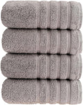 HALLEY Turkish 4 Pack Premium Bath Towels 650 GSM Highly Absorbent Super Soft by HALLEY-TurkishCottonTowels