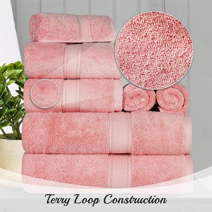 BNM Egyptian Cotton Heavyweight Towels, 800 GSM Bath Towels, Highly-Absorbent - Image 3
