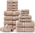 LANE LINEN Towel Set for Bathroom – 18-Pack 100% Cotton, Zero Twist, Includes 6 by LaneLinen
