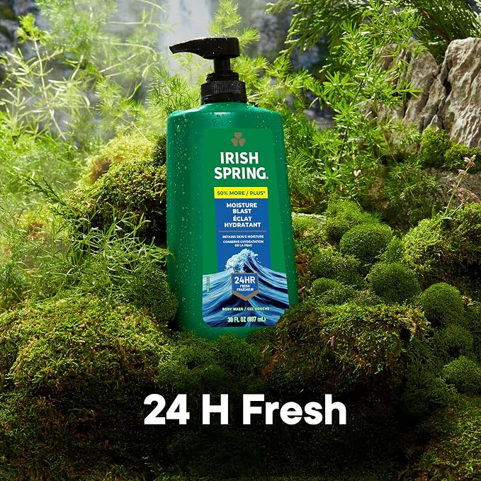 Irish Spring Mens Body Wash, Moisture Blast Body Wash - Image 3