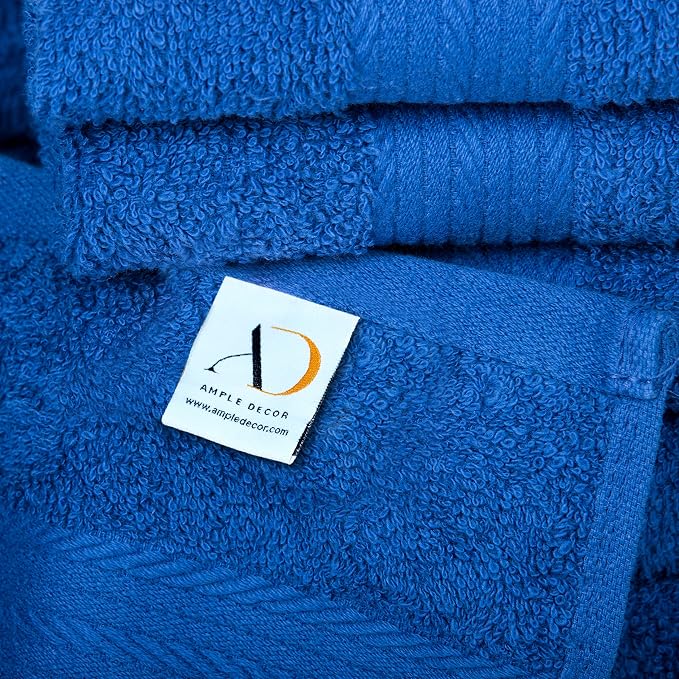 Ample Decor Hand Towel 18 X 28 Inch Set of 8 600 GSM 100% Cotton, Soft - Image 3