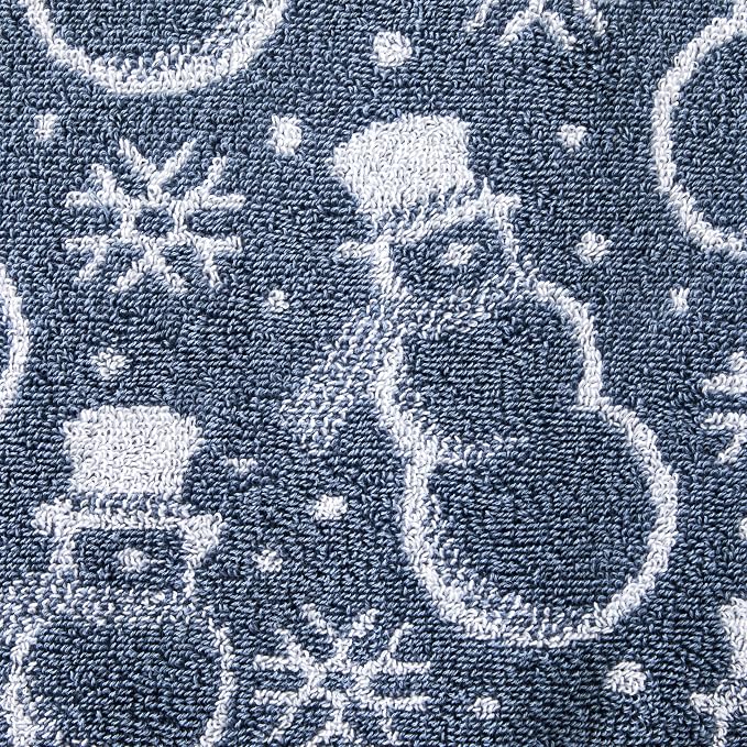 SKL Home Christmas/Winter Top Hat Snowmen Bath Towel - Image 3