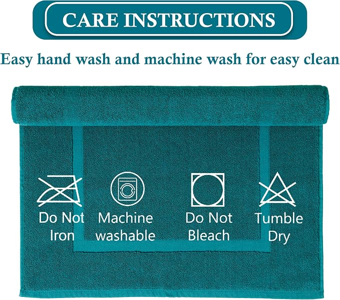 HILLFAIR-900 GSM-100% Ringspun Cotton Floor Towels mat- Hotel-Spa Tub-Shower - Image 8