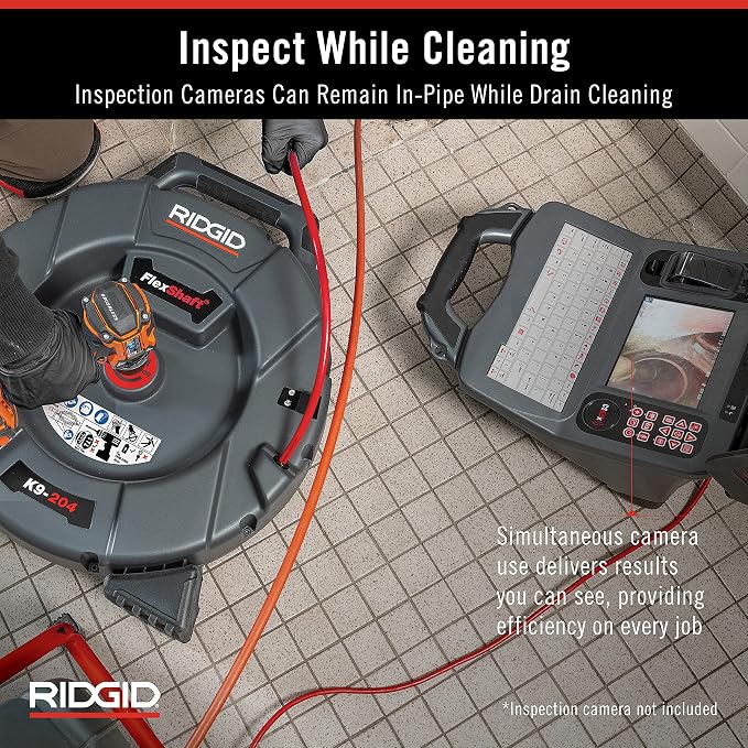 RIDGID 64273 Model K9-204 FlexShaft Drain Cleaning Machine Kit - Image 4