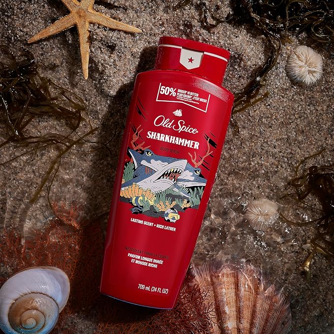 Old Spice Cleansing Body Wash for Men, 3X Defense, 24/7 Shower Fresh - Image 2