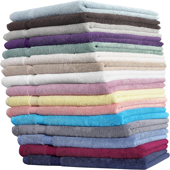 SALBAKOS 100% Turkish Cotton Extra Large Bath Sheet Set of 2 35x70 inch | - Image 3