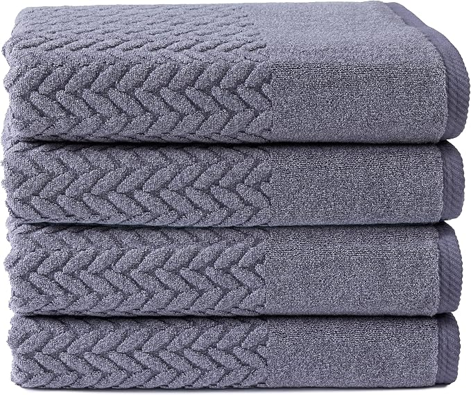 Texere 100% Organic Cotton Jacquard 650 GSM Premium Bath Towel Sets by TexereSilk