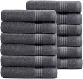EastNBlue Lara 100% Turkish Cotton Washcloths 12 Pack, Extra Soft & Absorbent by EastNBlue