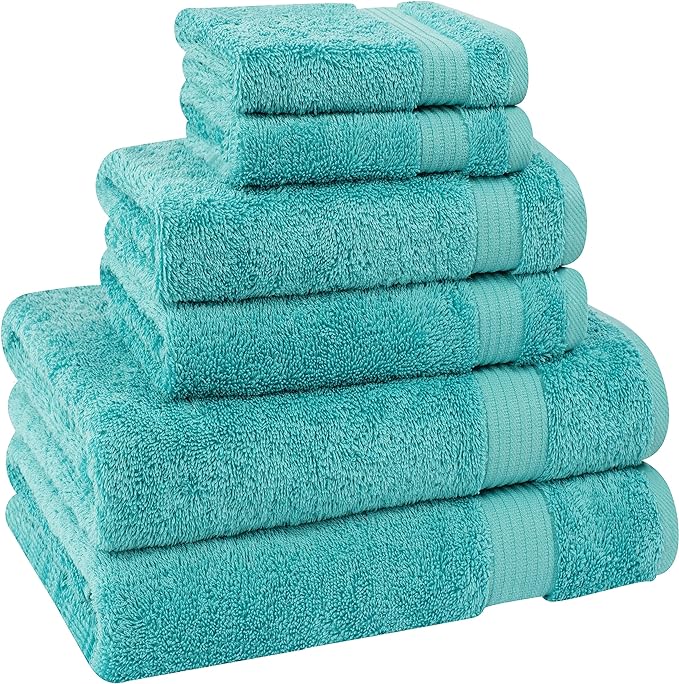 Cotton Paradise 6 Piece Towel Set 100% Cotton Soft Absorbent Turkish Towels - Image 6