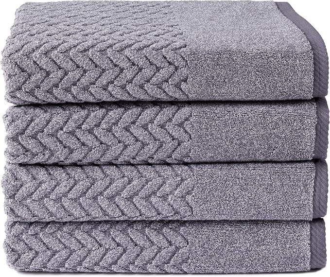 Texere 100% Organic Cotton Jacquard 650 GSM Premium Bath Towel Sets by TexereSilk