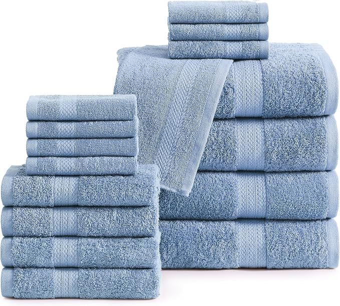 LANE LINEN 100% Cotton Premium Bathroom Towels Set by LaneLinen